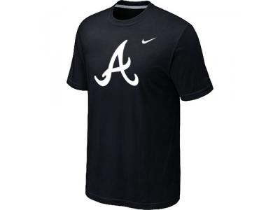 MLB Atlanta Braves Heathered NEW Black Blended T-Shirt