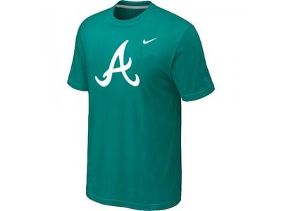 MLB Atlanta Braves Heathered NEW Green Blended T-Shirt