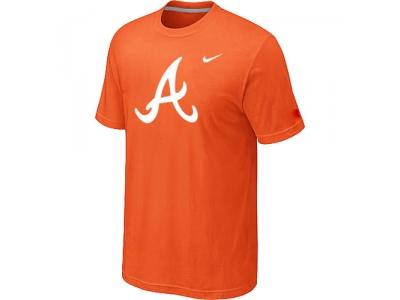 MLB Atlanta Braves Heathered NEW Orange Blended T-Shirt