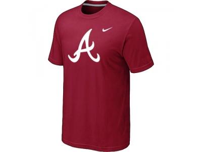 MLB Atlanta Braves Heathered NEW Red Blended T-Shirt