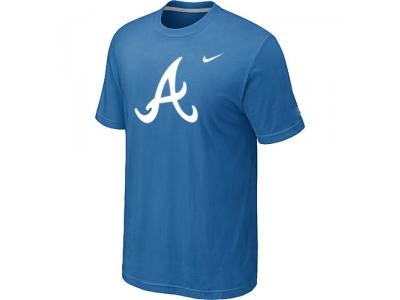 MLB Atlanta Braves Heathered NEW light Blue Blended T-Shirt