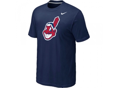MLB Cleveland Indians Heathered NEW D.Blue Blended T-Shirt