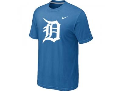 MLB Detroit Tigers Heathered light Blue NEW Blended T-Shirt