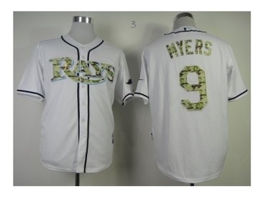 MLB Jerseys Tampa Bay Rays #9 Myers white(number camo)