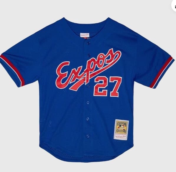 MLB Mitchell & Ness Montreal Expos #27 Baseball Jersey