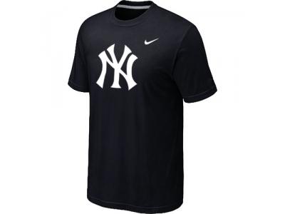 MLB New York Yankees Heathered Black NEW Blended T-Shirt