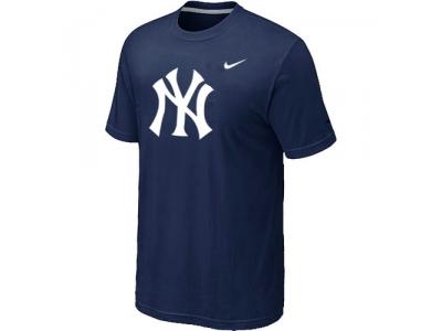 MLB New York Yankees Heathered D.Blue NEW Blended T-Shirt