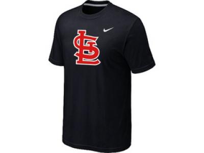 MLB St.Louis Cardinals Heathered Black NEW Blended T-Shirt