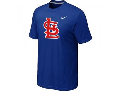 MLB St.Louis Cardinals Heathered Blue NEW Blended T-Shirt