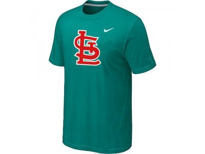MLB St.Louis Cardinals Heathered Green NEW Blended T-Shirt