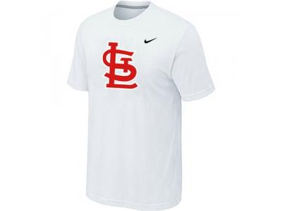 MLB St.Louis Cardinals Heathered White NEW Blended T-Shirt