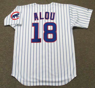 MOISES ALOU Chicago Cubs 2003 Majestic Throwback Home Baseball Jersey
