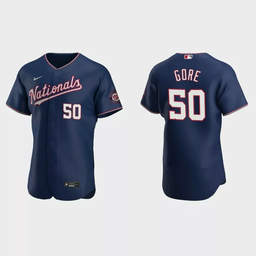 MacKenzie Gore Washington Nationals Authentic Alternate Jersey – Navy