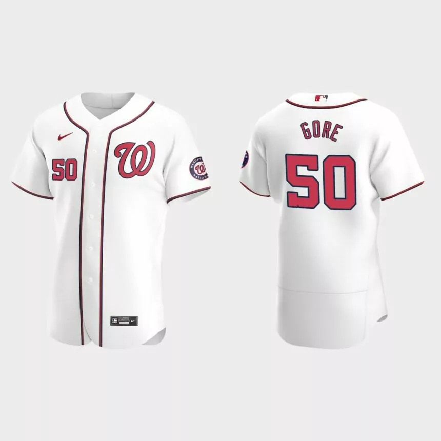 MacKenzie Gore Washington Nationals Authentic Home Jersey – White