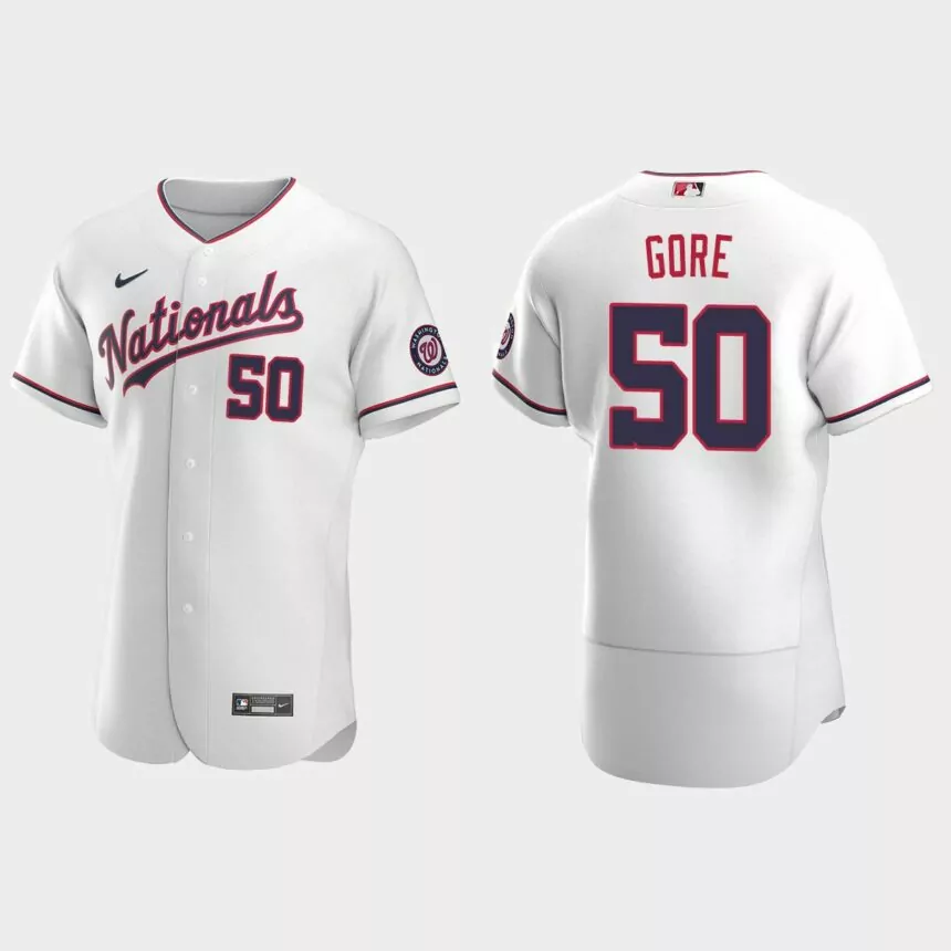 MacKenzie Gore Washington Nationals Authentic Jersey – White