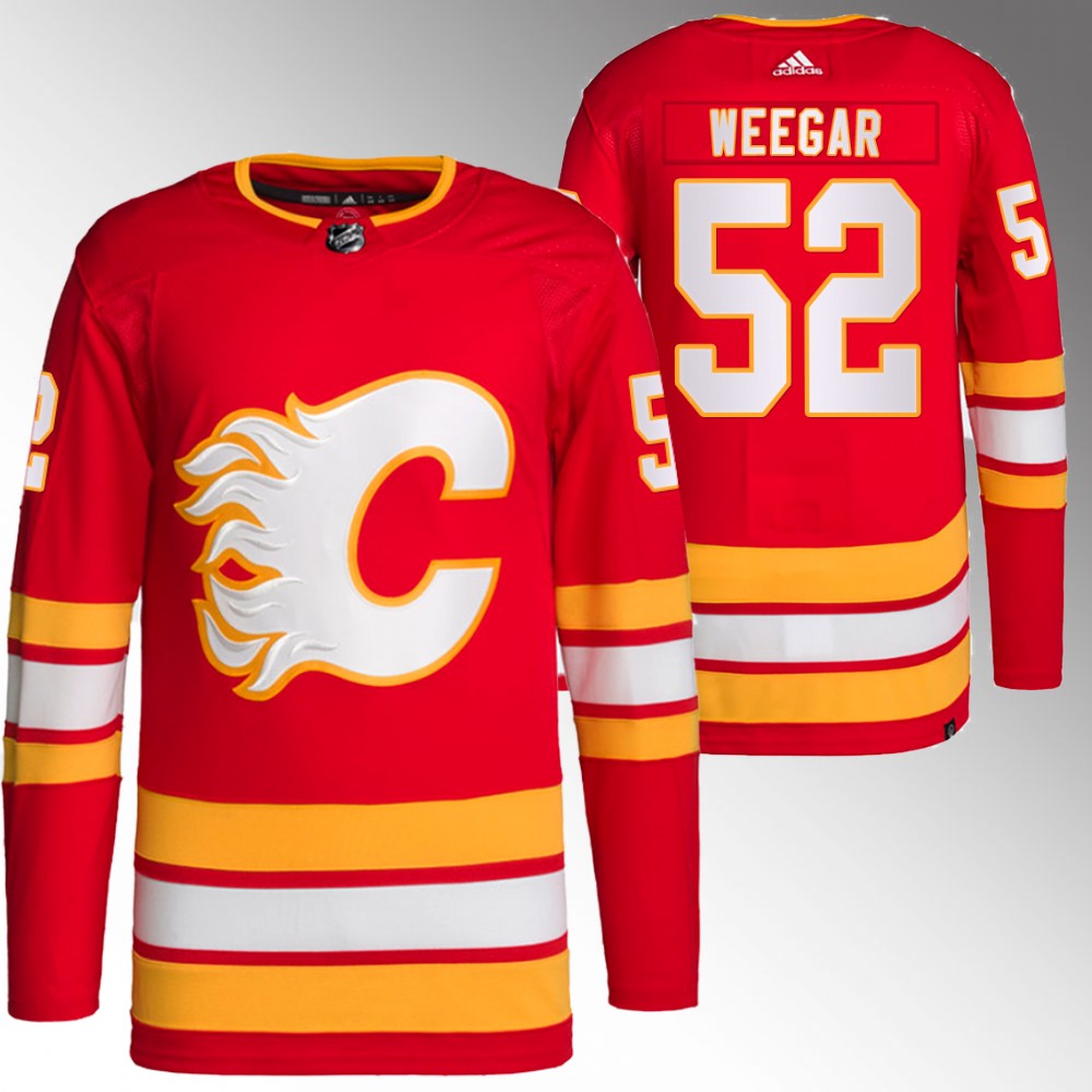 MacKenzie Weegar Calgary Flames Red Primegreen Authentic Home Jersey