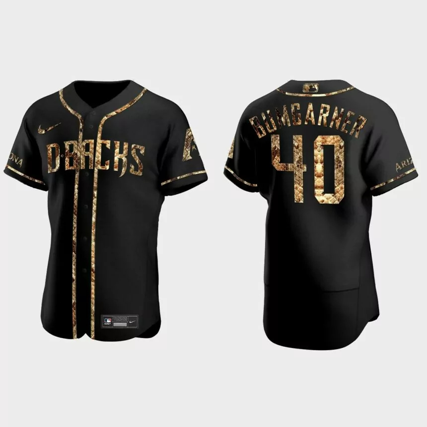 Madison Bumgarner Arizona Diamondbacks Python Skin Authentic Jersey – Black.jpg