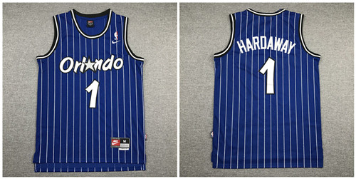 Magic 1 Anfernee Hardaway Navy Nike Swingman Jersey