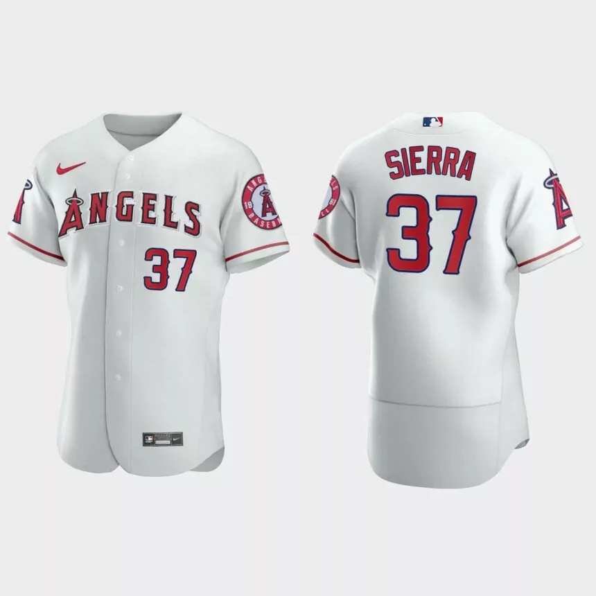 Magneuris Sierra Los Angeles Angels Authentic Home Jersey – White