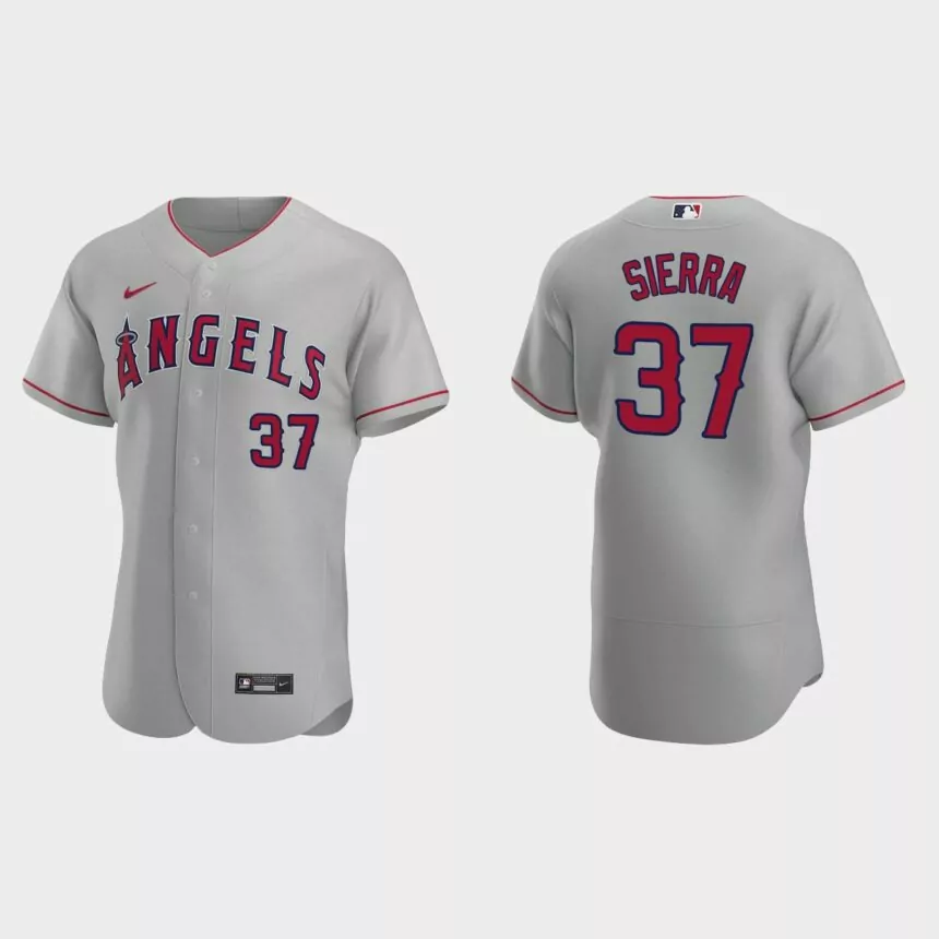 Magneuris Sierra Los Angeles Angels Authentic Road Jersey – Gray