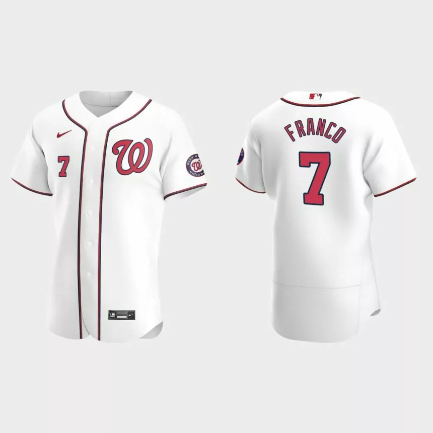 Maikel Franco Washington Nationals Authentic Home Jersey – White