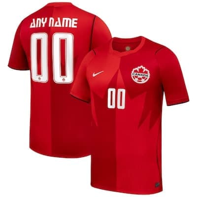 Maillot domicile authentique personnalisé Nike Canada Soccer