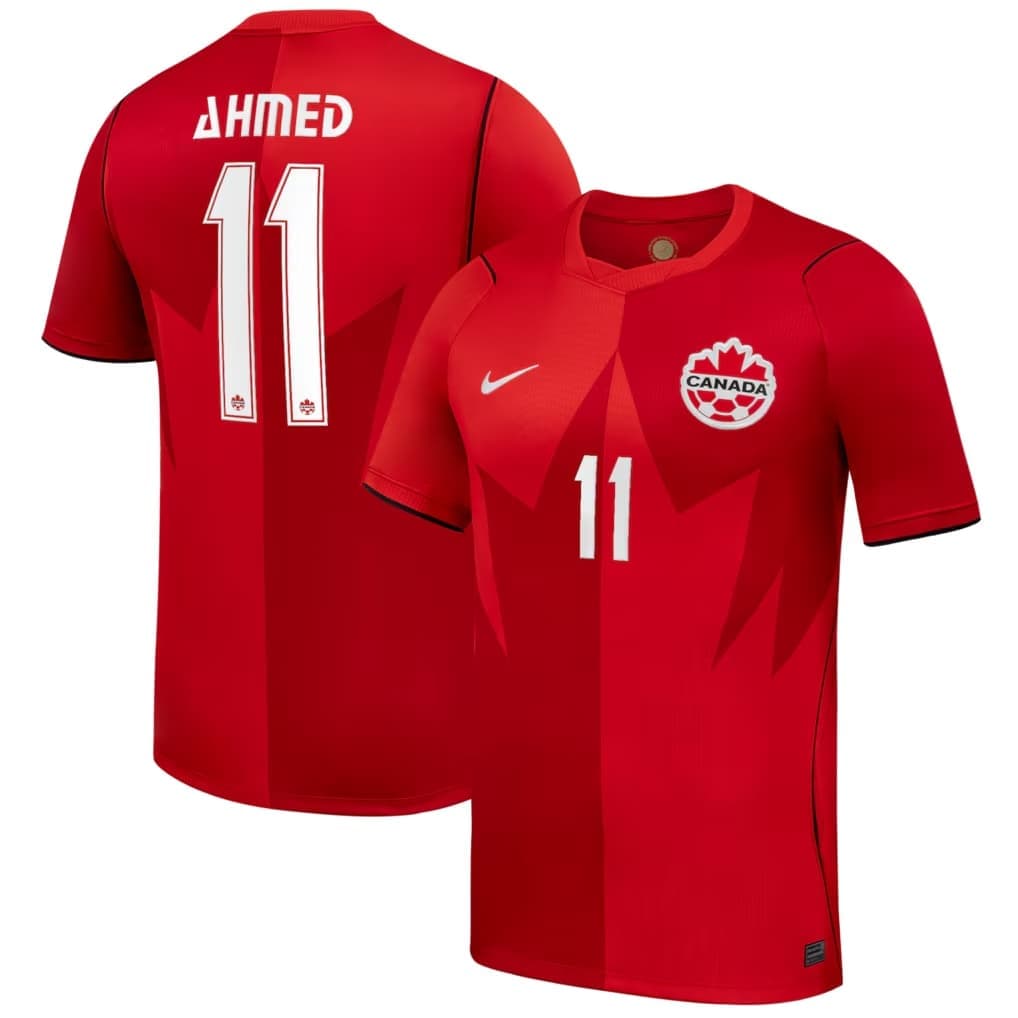 Maillot domicile réplique Nike Stadium 2026 d'Ali Ahmed (Canada) - Rouge