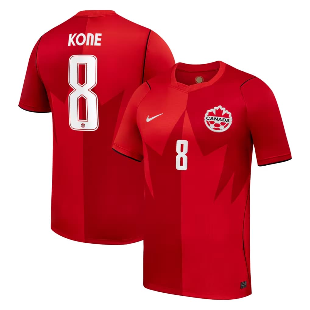Maillot domicile réplique Nike Stadium 2026 d'Isma?l  Koné (Canada) - Rouge