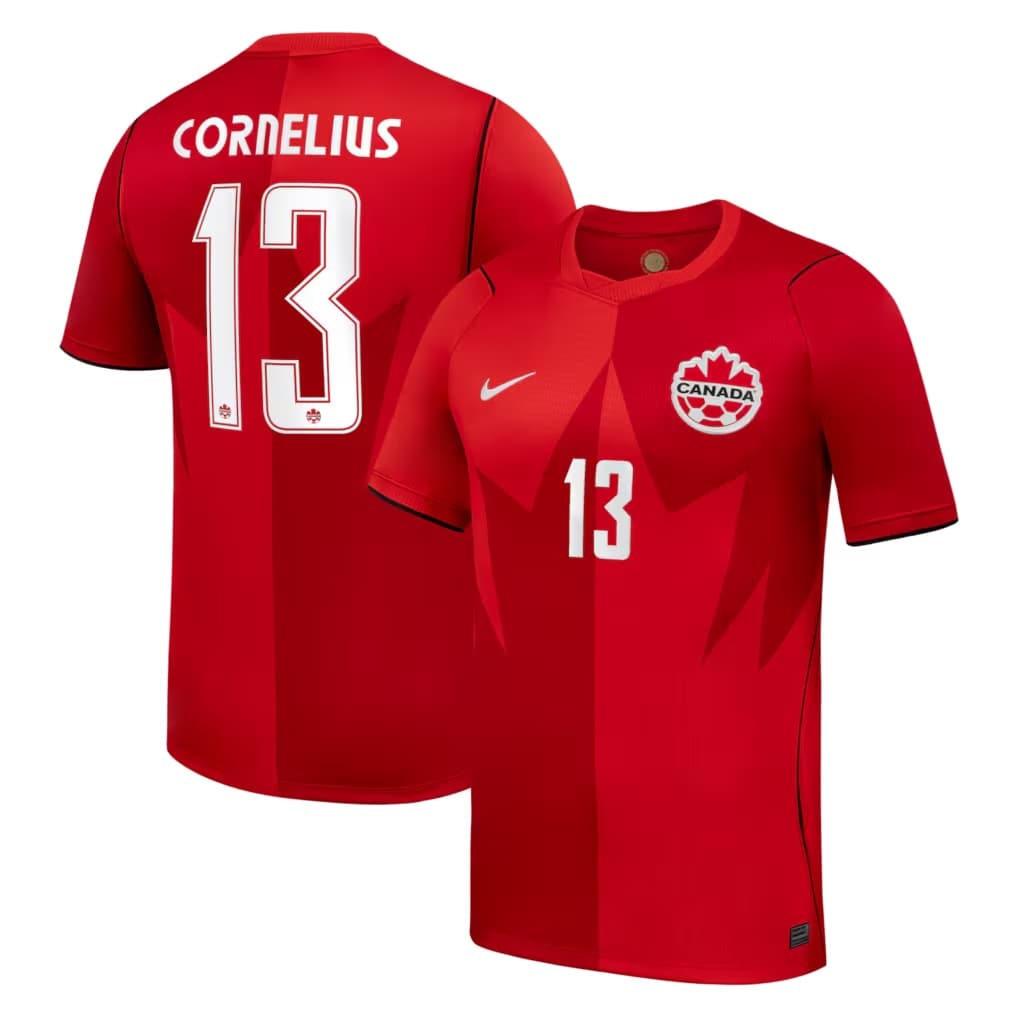 Maillot domicile réplique Nike Stadium 2026 de Derek Cornelius (Canada Soccer) - Rouge (2)