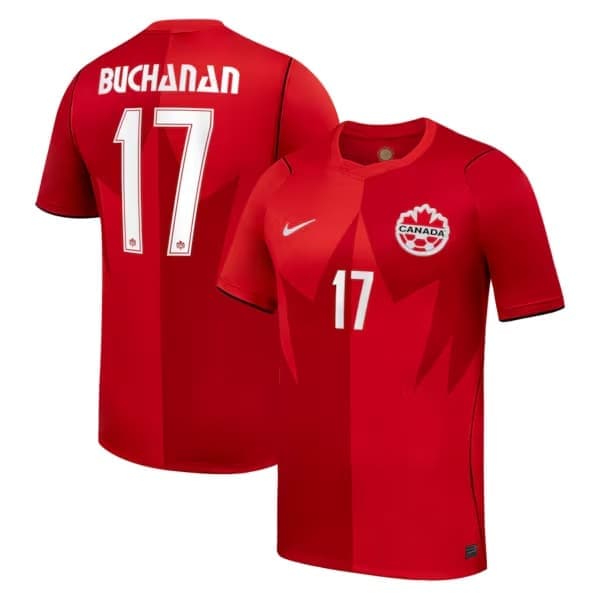 Maillot domicile réplique Nike Stadium 2026 de Tajon Buchanan (Canada) - Rouge