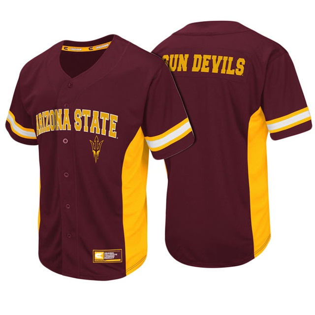Male Arizona State Sun Devils Maroon Jersey
