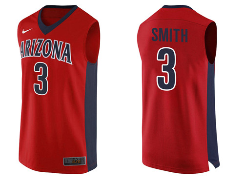 Male Arizona Wildcats Navy Dylan Smith College Basketball Jersey