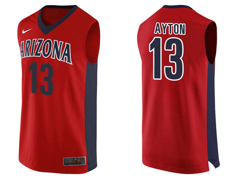 Male Arizona Wildcats Red DeAndre Ayton College Basketball Jersey