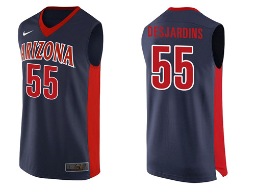 Male Arizona Wildcats Red Jake DesJardins College Basketball Jersey