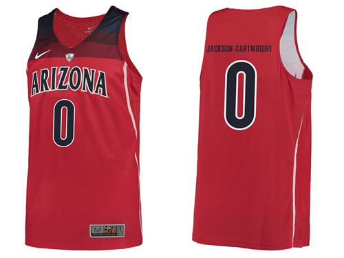 Male Arizona Wildcats Red Parker Jackson-Cartwright College Basketball Jersey