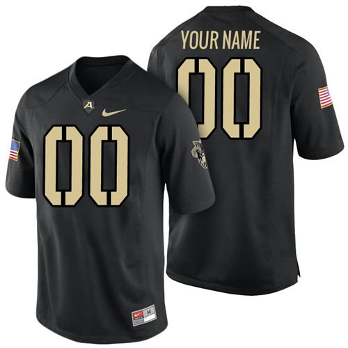 Male Army Black Knights Black College Limited Football Customized Jersey