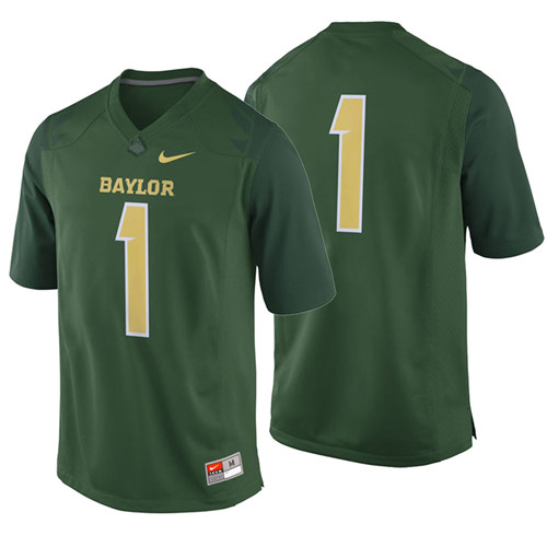 Male Baylor Bears Green Collge Football Game Jersey