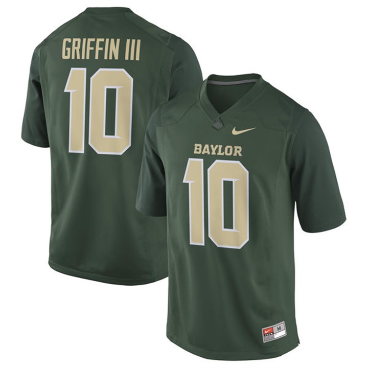 Male Baylor Bears Green Robert Griffin III Alumni Football Performance Jersey