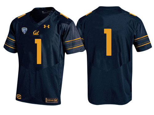 Male California Golden Bears Navy PAC-12 College Football New-Look Home Jersey13