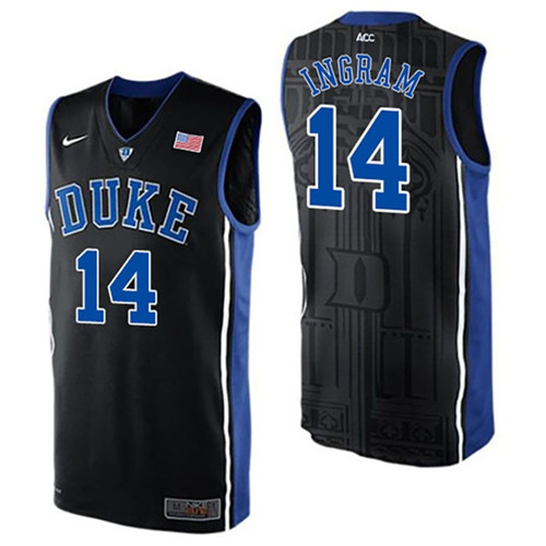 Male Duke Blue Devils Black Brandon Ingram College Basketball Jersey