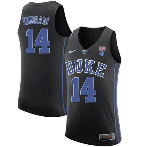 Male Duke Blue Devils Black Brandon Ingram College Basketball Performance Jersey