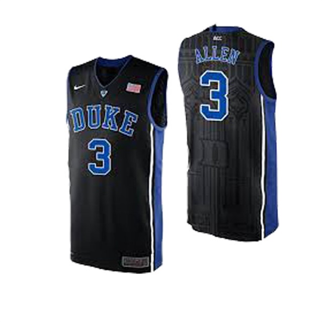 Male Duke Blue Devils Black Grayson Allen College Basketball Jersey