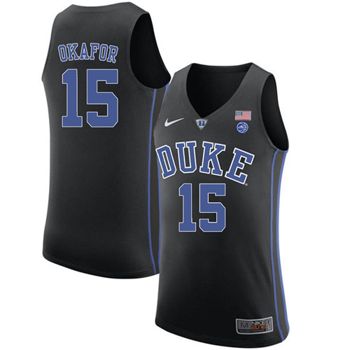 Male Duke Blue Devils Black Jahlil Okafor College Basketball Performance Jersey