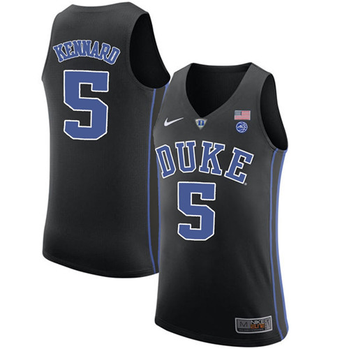 Male Duke Blue Devils Black Luke Kennard College Basketball Performance Jersey