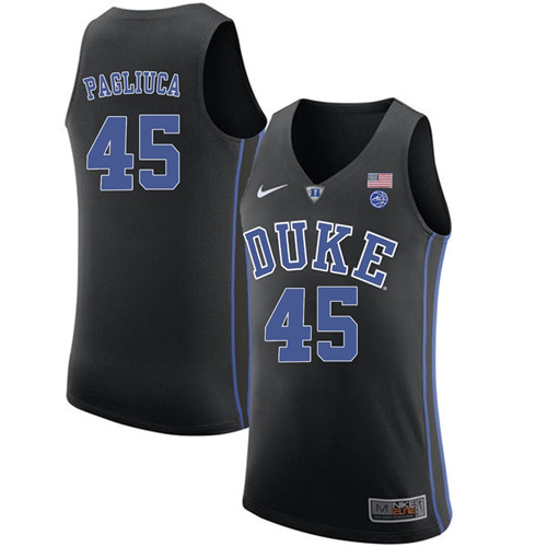 Male Duke Blue Devils Black Nick Pagliuca College Basketball Performance Jersey