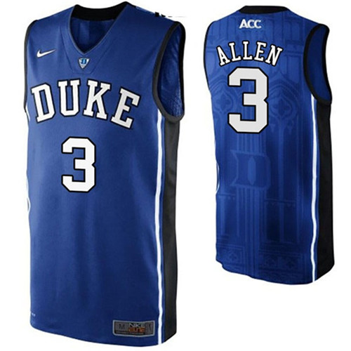 Male Duke Blue Devils Blue Grayson Allen College Basketball Jersey