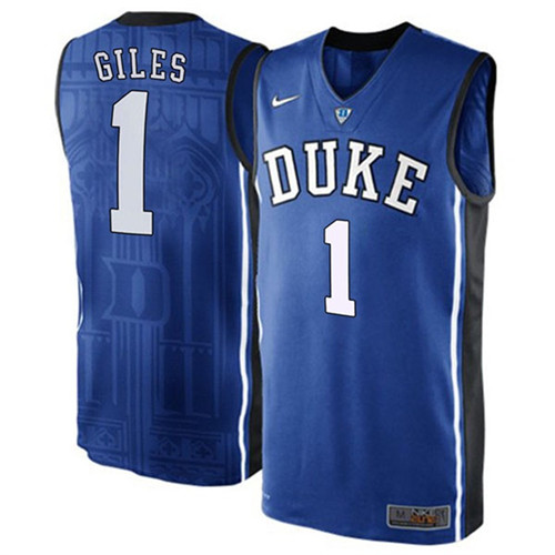 Male Duke Blue Devils Blue Harry Giles College Basketball Jersey