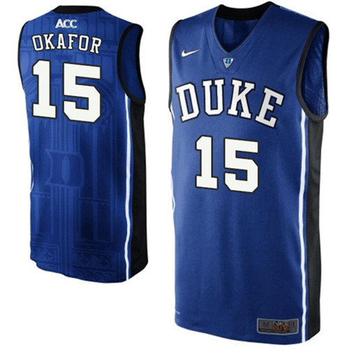 Male Duke Blue Devils Blue Jahlil Okafor College Basketball Jersey