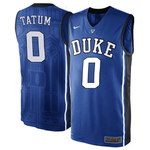 Male Duke Blue Devils Blue Jayson Tatum College Basketball Jersey