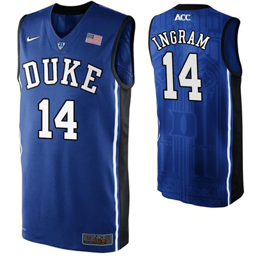 Male Duke Blue Devils Royal Brandon Ingram College Basketball Jersey